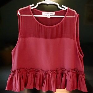 Elizabeth and James Keaton silk crepe de chine top